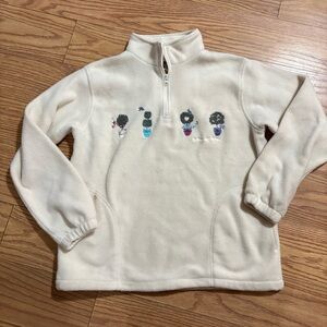 Vintage Fleece Quarter Zip Large